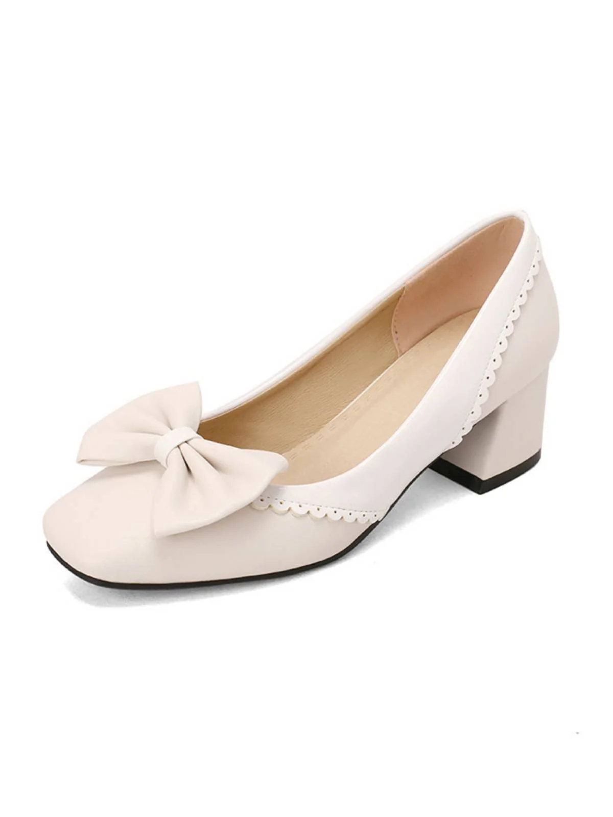 Schwarz RETRO MARY JANE HIGH HEEL SCHUHE - Image 10