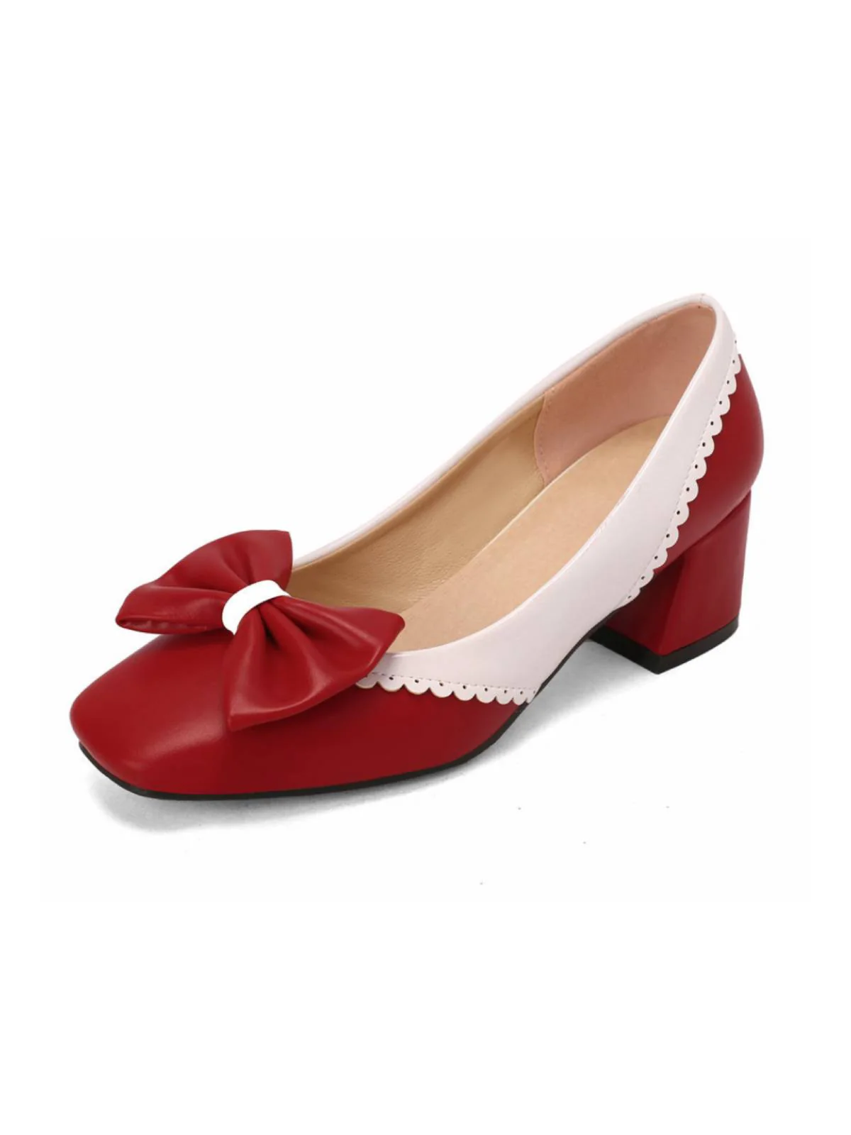 Gelb RETRO MARY JANE HIGH HEEL SCHUHE - Image 9