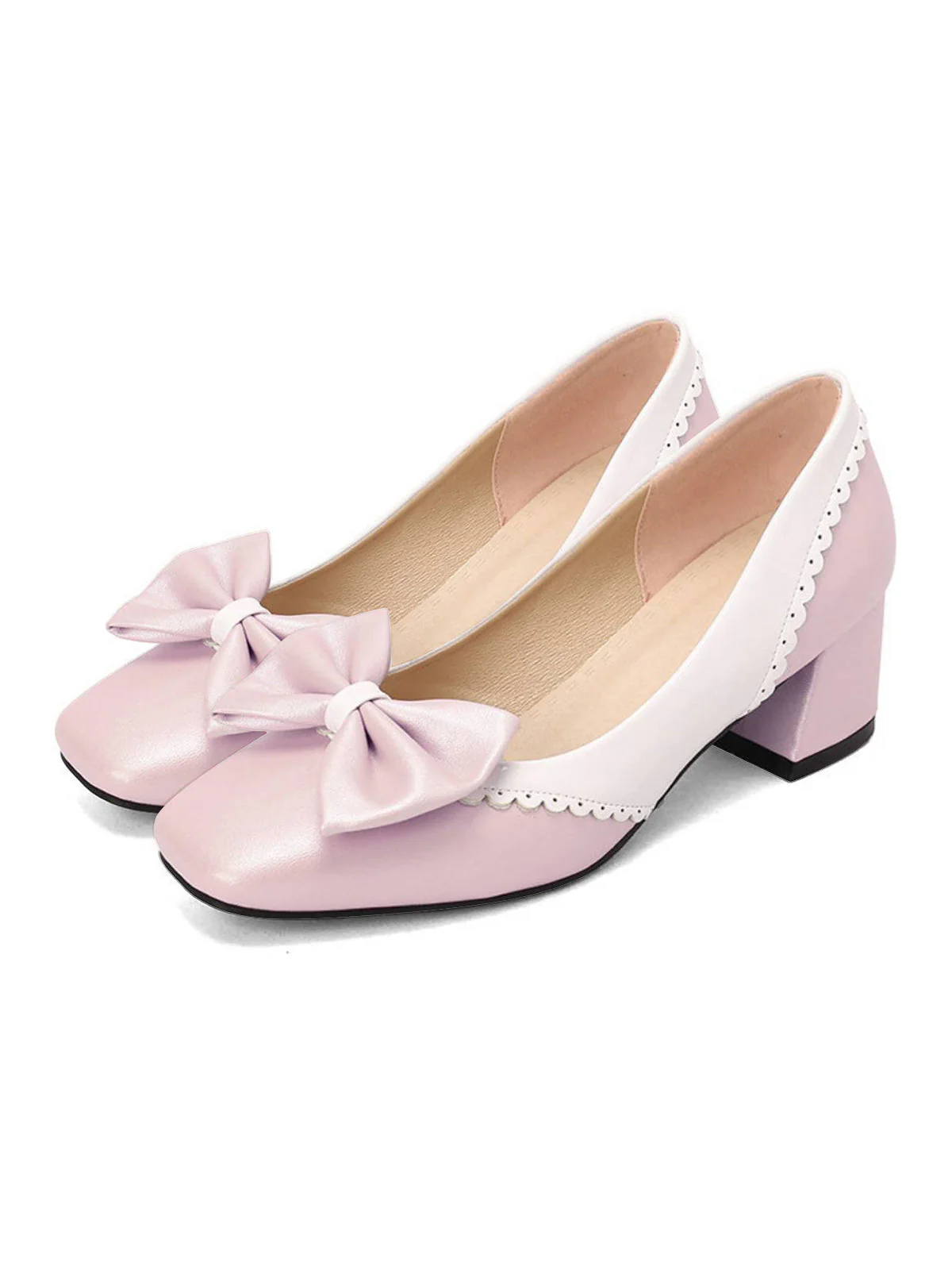 Schwarz RETRO MARY JANE HIGH HEEL SCHUHE - Image 7