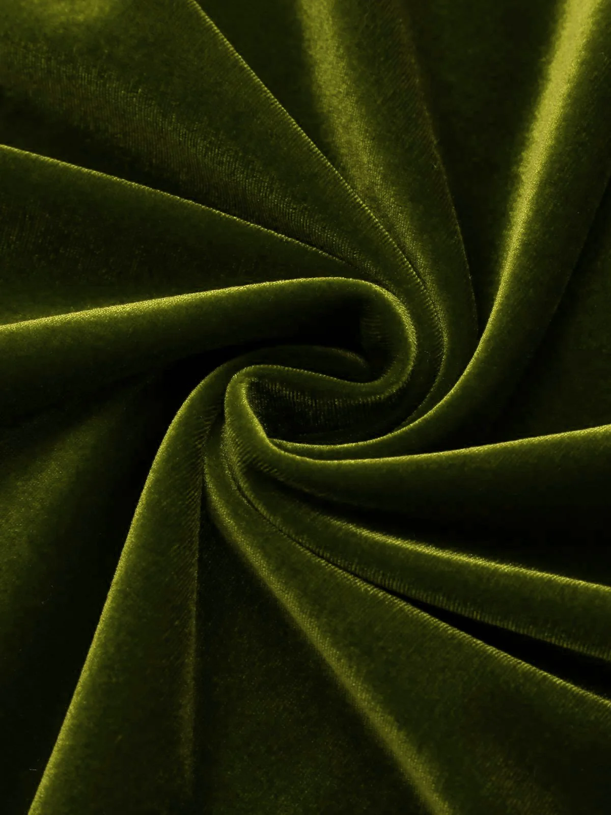 Grün 1960ER SCHULTERFREIES, FIGURBETONTES SAMTKLEID - Image 6